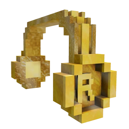 Gold 8-Bit Headphones