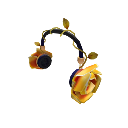 Gold Rose Headphones