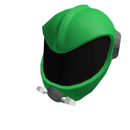 Green Martian Space Helmet