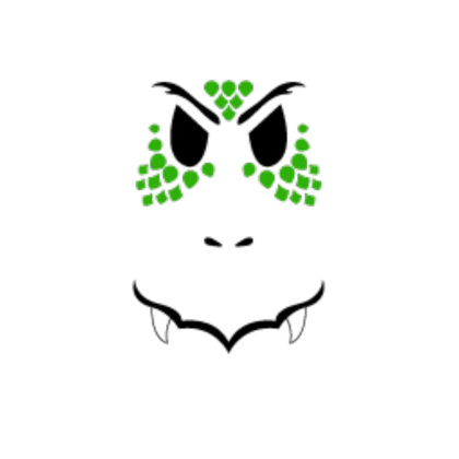 Green Ultimate Dragon Face