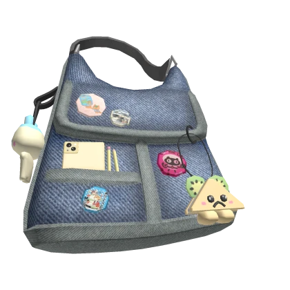 Harajuku Denim Cross Bag w/ Charms 3.0
