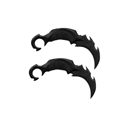 Holdable Dual Karambit - Darkheart Black Void