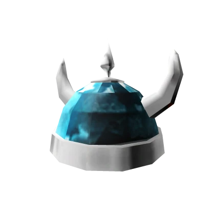 Icy Blue Viking Helm of Frozen Victory