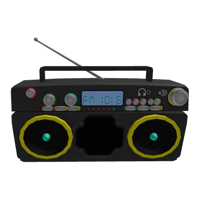 Neon 80s Boombox