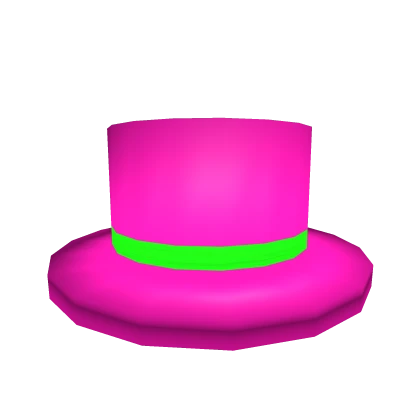 Neon Pink Top Hat