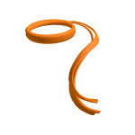 Orange Ninja Headband of All Earth's Fire