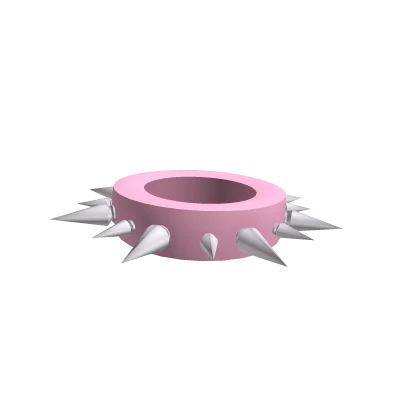 Pink Spiky Goth Necklace (3.0)