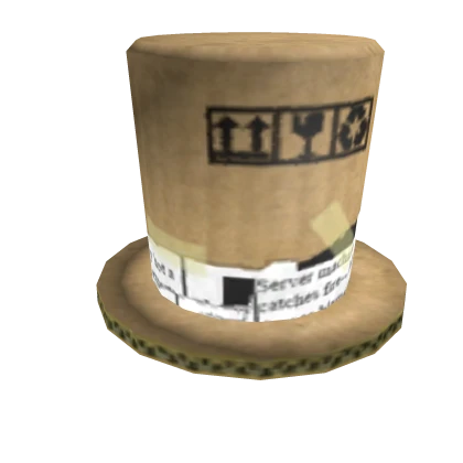 Recycled Cardboard Top Hat