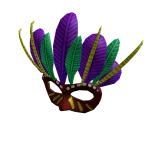 Red Mardi Gras Mask
