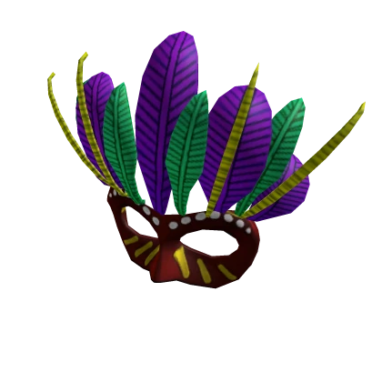 Red Mardi Gras Mask