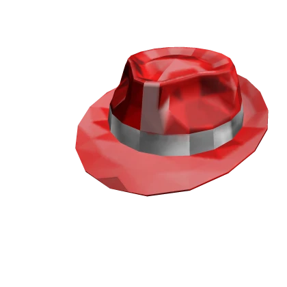 Red Sparkle Time Fedora