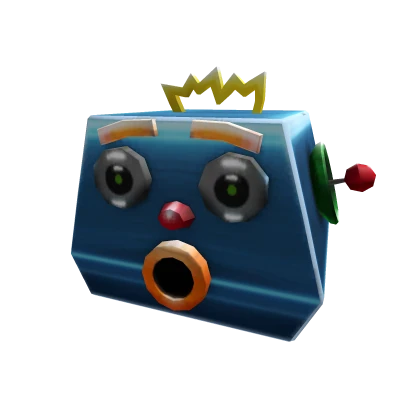 Shocked Retro Robot Head