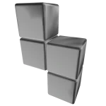 Silver Tetramino of Accomplishment