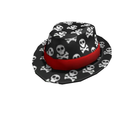Skull and Crossbones Fedora