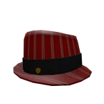 Striped Red Fedora