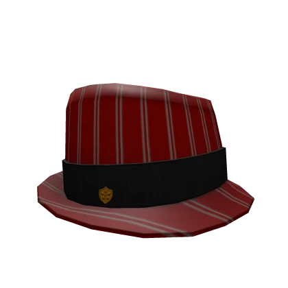 Striped Red Fedora