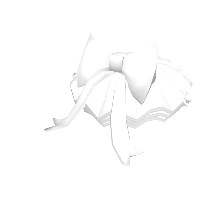 White Bow Tutu Skirt