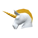White Unicorn Helm