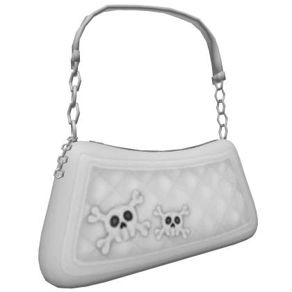 Y2K Grunge White Shoulder Bag