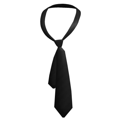 Y2K Loose Messy Tie Black