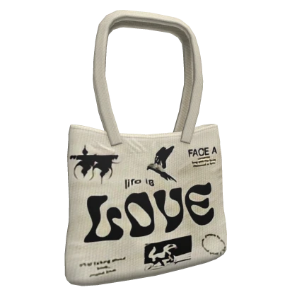 Y2K "LOVE" Shoulder Tote Bag (3.0)
